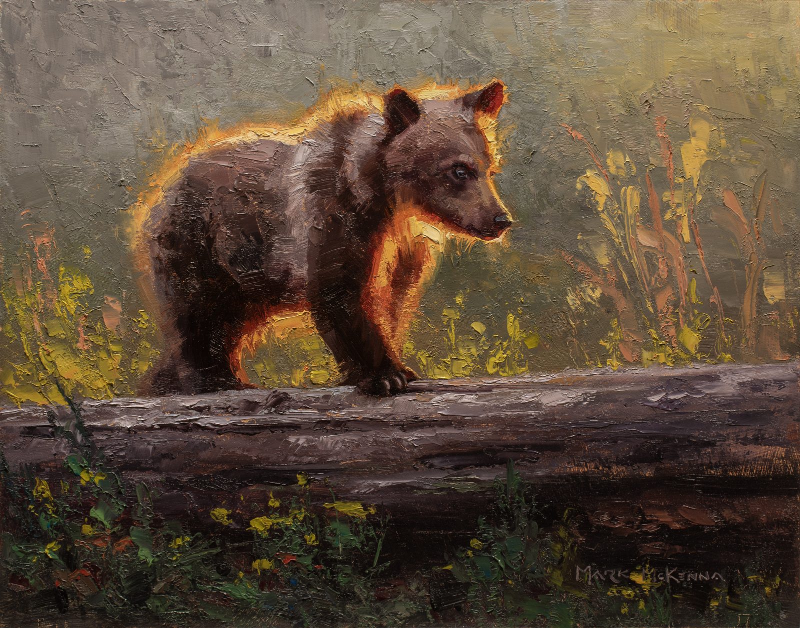 Born to Roam, bear painting by Mark McKenna