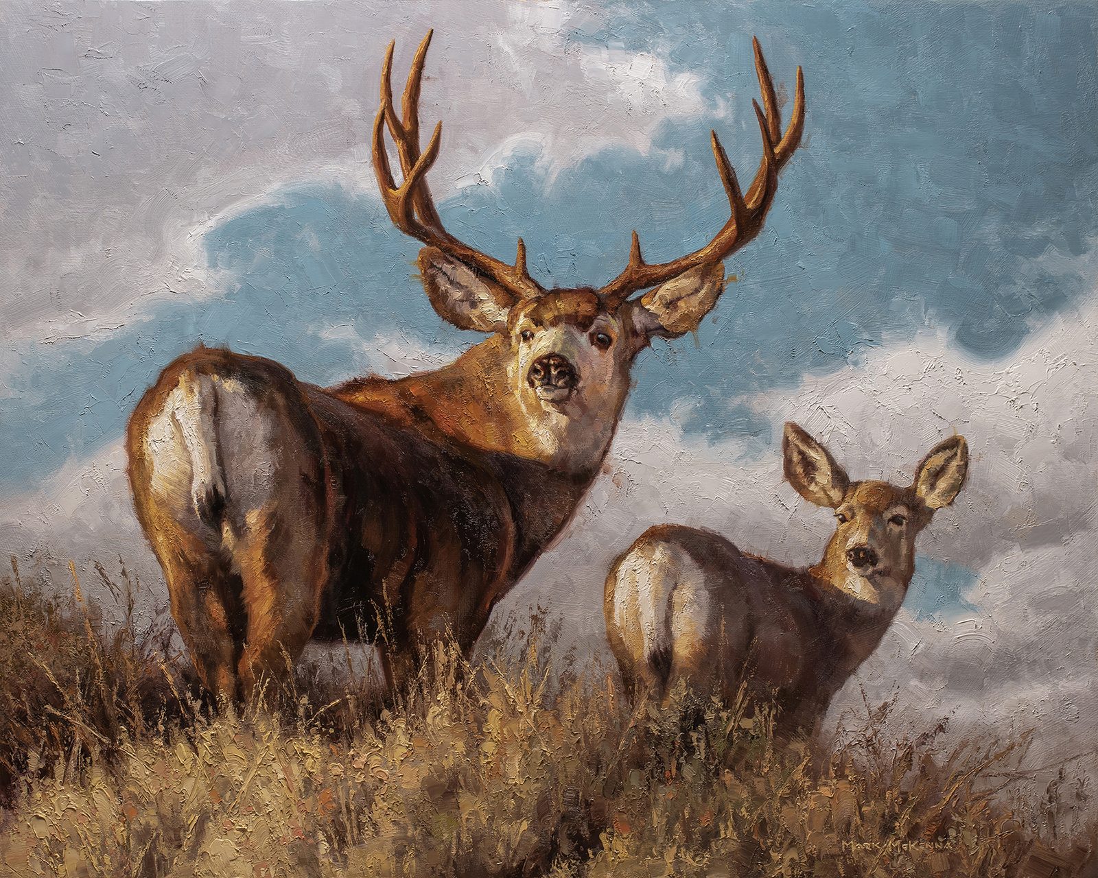 The Brute, deer painting by Mark McKenna
